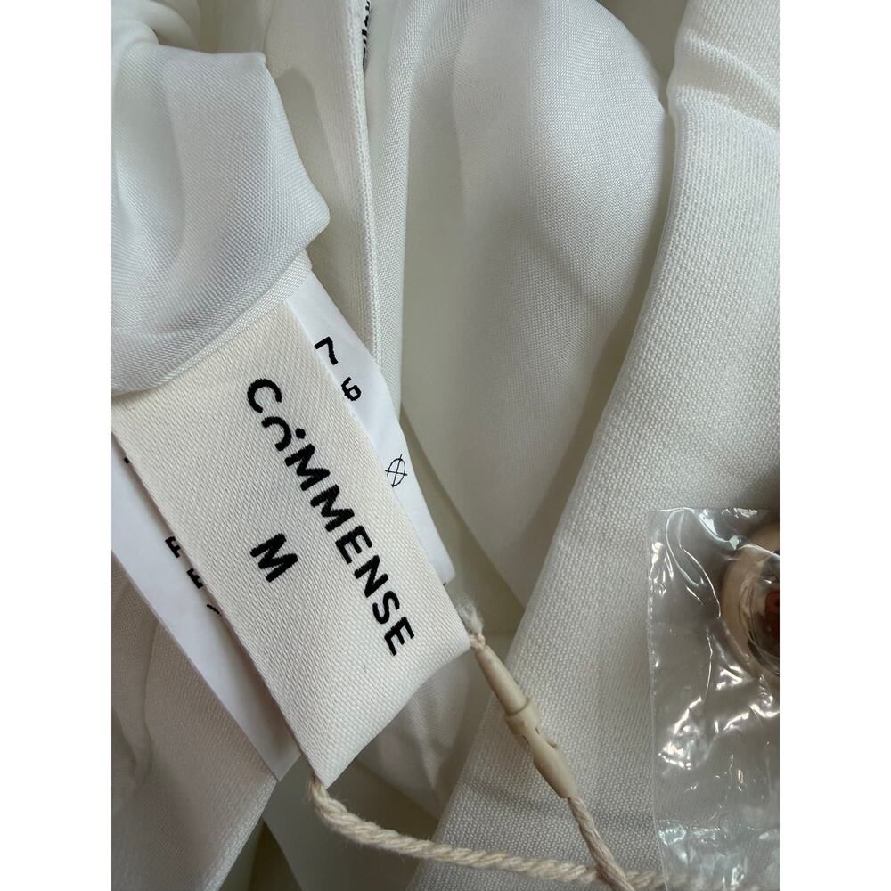 Commense Minimalist Elegant Sleeveless Square Neck Old Money Skirt Set White M - Picture 5 of 7
